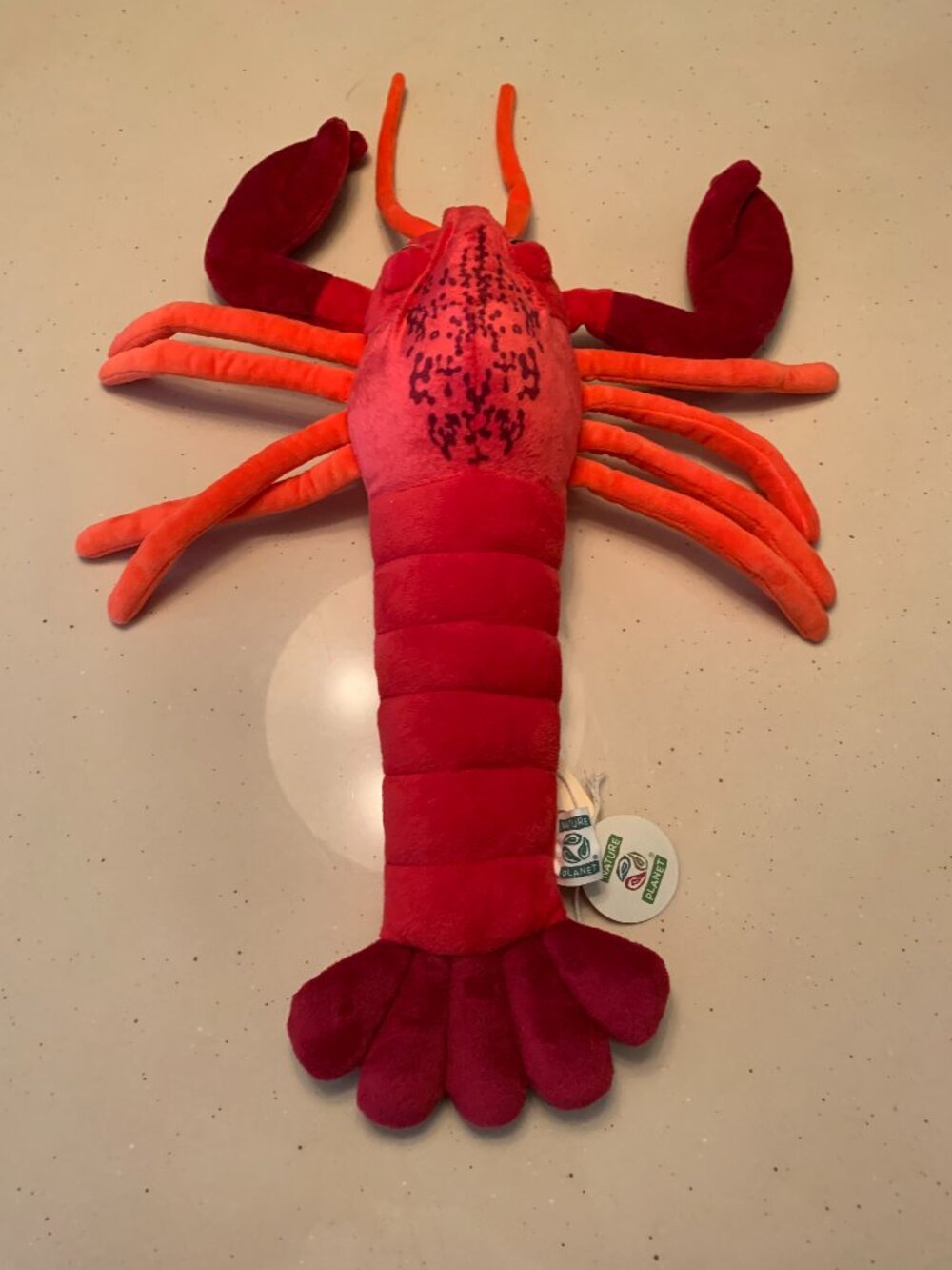 NATURE PLANET RED LOBSTER PLUSH NWT